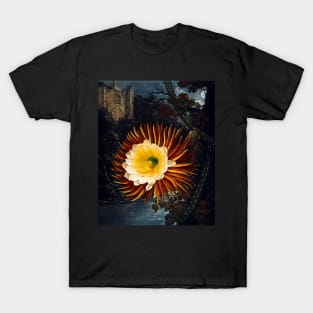 Botanical Art Temple Of Flora Night Blowing Cereus T-Shirt